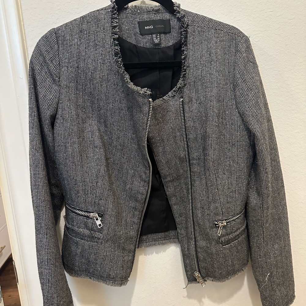 Cropped moto jacket - Picture 2 of 4